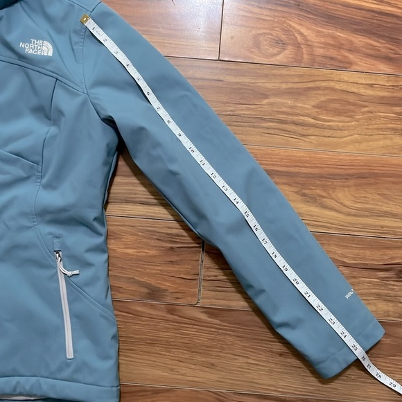 The North Face baby blue hooded jacket,size small. - Picture 8 of 14